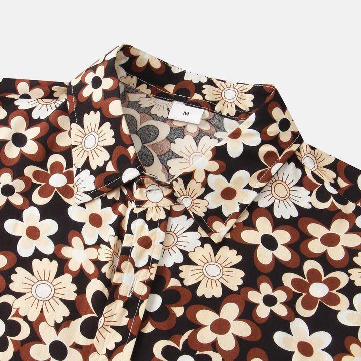 Menns Blomsterkrageskjorte: Elegant Stil for Sommeren