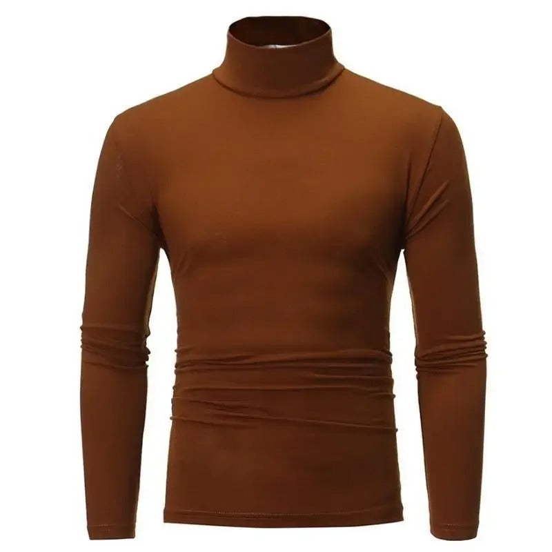 Menns Vintertopp Høyhalset Slim Fit – Varm &amp; Stilfull