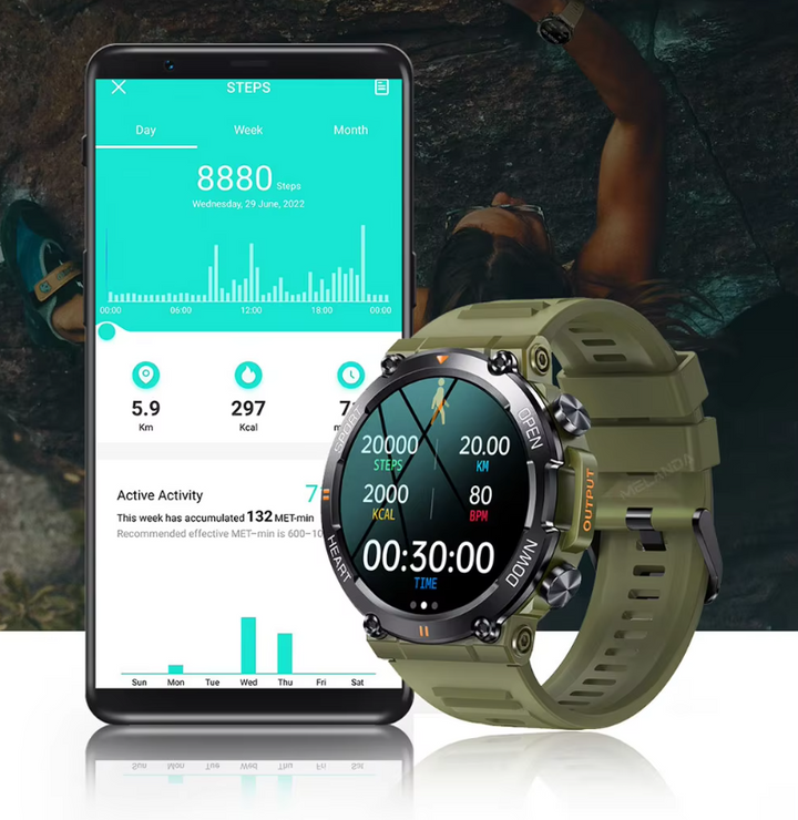 Menns HD Bluetooth Smartklokke