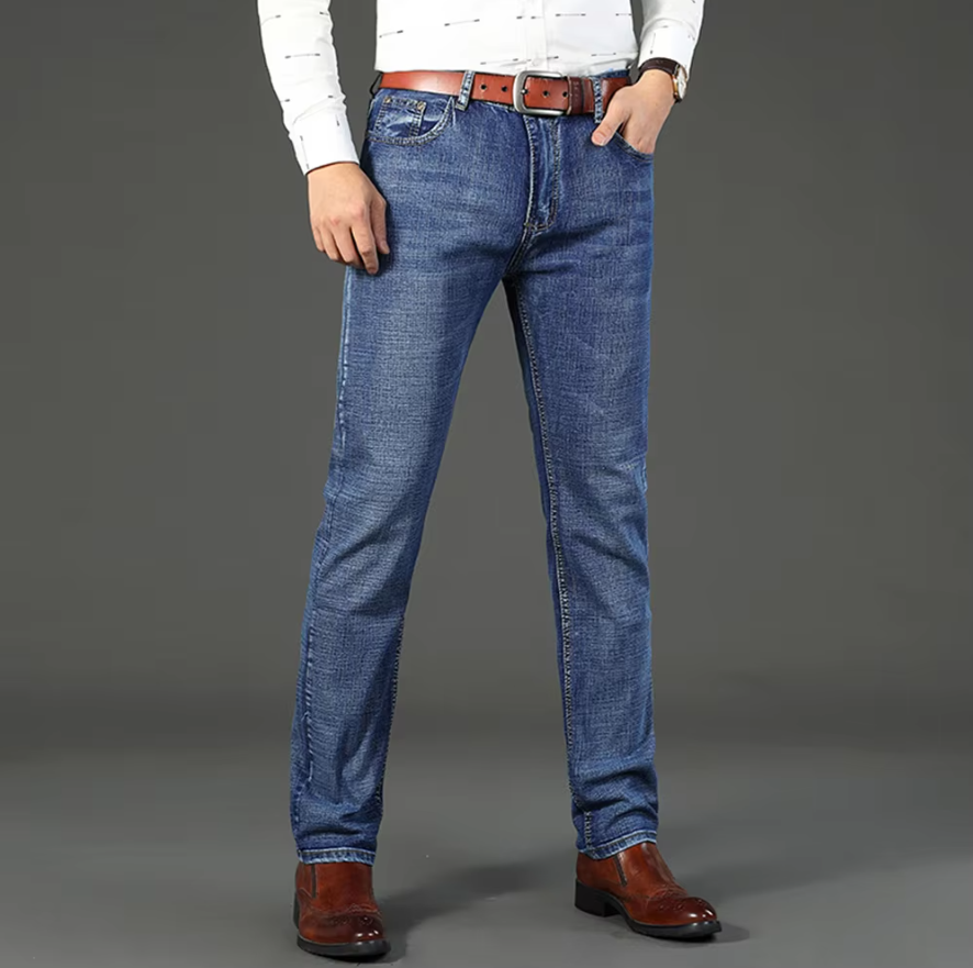 Menns Klassiske Denimjeans – Tidløs Stil og Komfort