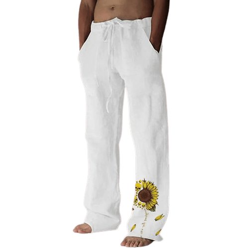 Menns Komfortable Solbukser – Perfekte for Sommer, Yoga og Fritid