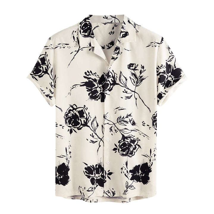 Menns Lett Blomstrete Sommerbluse – Perfekt for Varme Dager