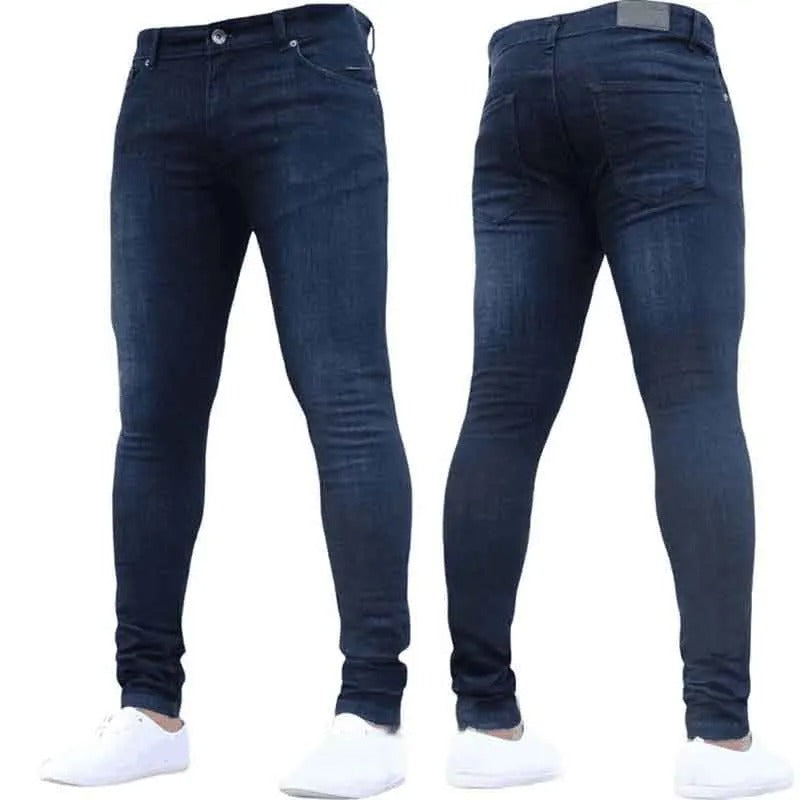 Menns Skinny Jeans med Stretchkomfort