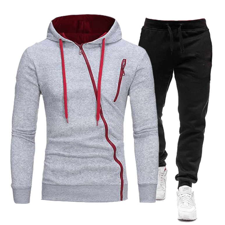 Menns Sporty Treningsjakke for Komfort og Stil