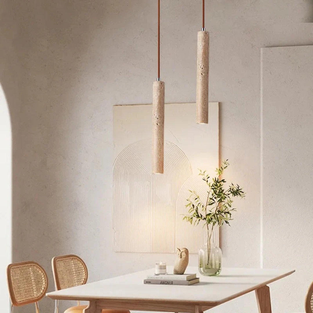 Minimalistisk LED-lysekrone i Wabi-Sabi Stil