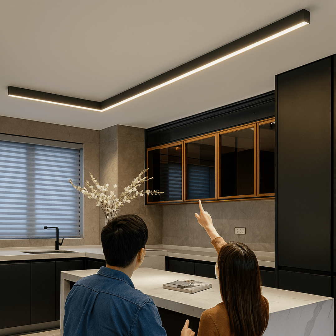 Minimalistisk LED Taklampe for Stue og Moderne Rom