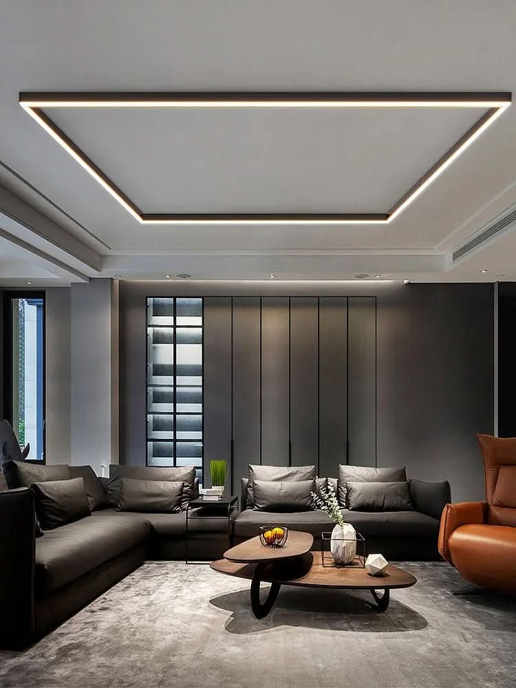 Minimalistisk LED Taklampe for Stue og Moderne Rom