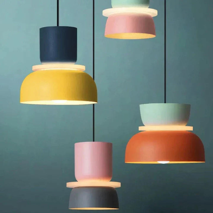 Minimalistisk Pendellampe i Pastell for Moderne Interiør