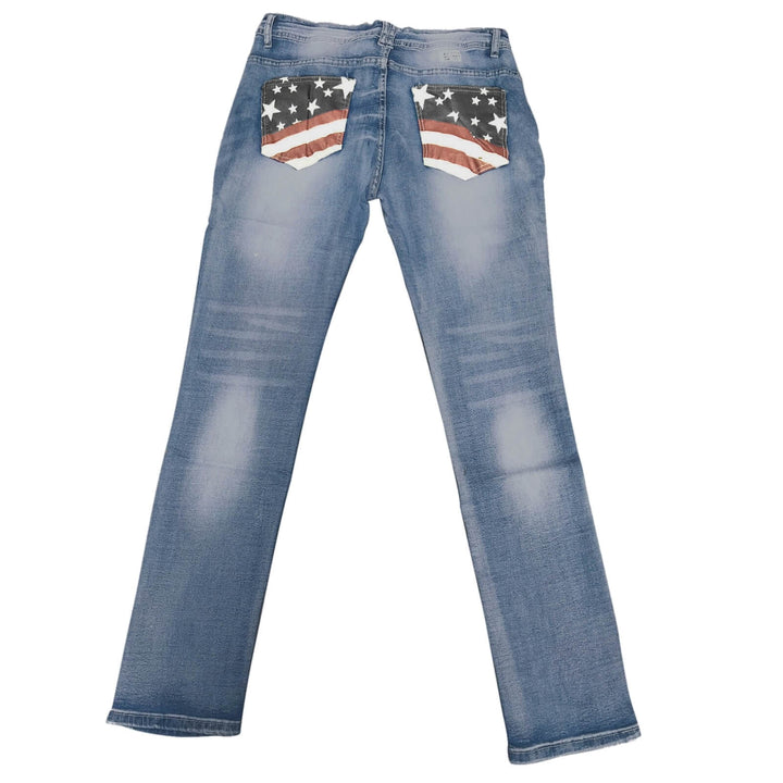 Dame Bootcut Denimjeans med Komfortabel Passform