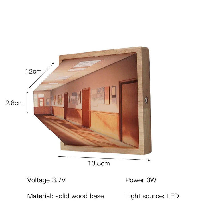 Moderne 3D LED-lampe med Veggkunst – Unik Romforvandler