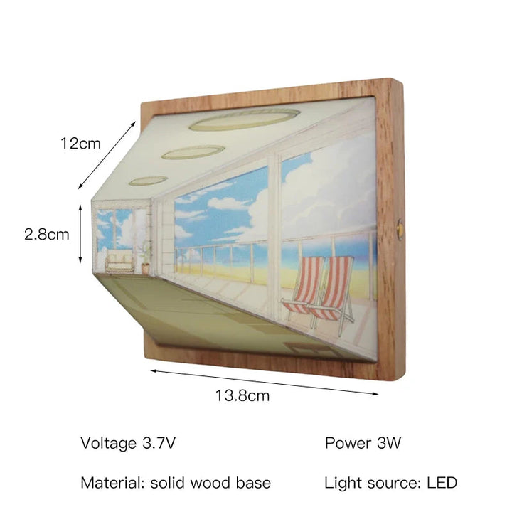 Moderne 3D LED-lampe med Veggkunst – Unik Romforvandler