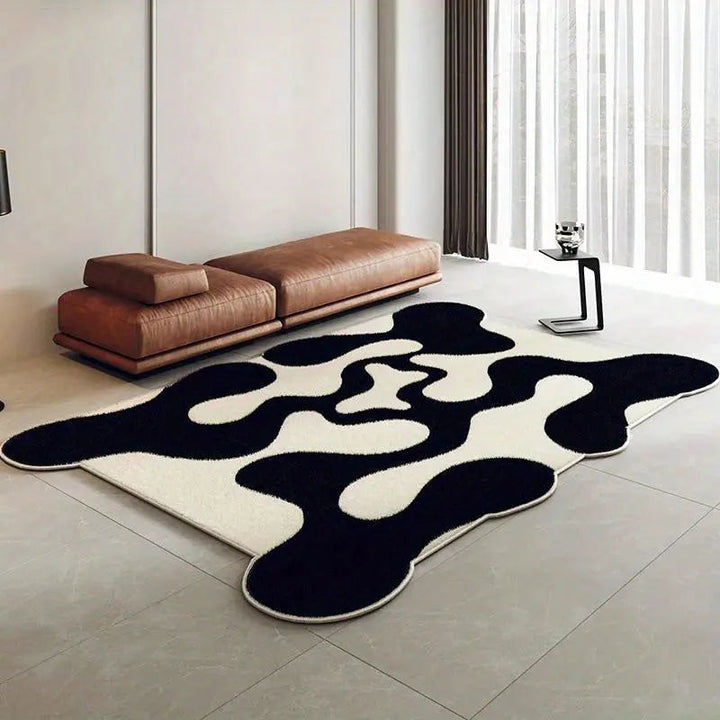 Moderne Abstrakt Teppe med Bølget Design