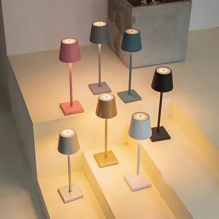 Trådløs LED-bordlampe - Bærbar &amp; Dimmbar