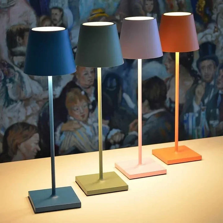 Trådløs LED-bordlampe - Bærbar &amp; Dimmbar