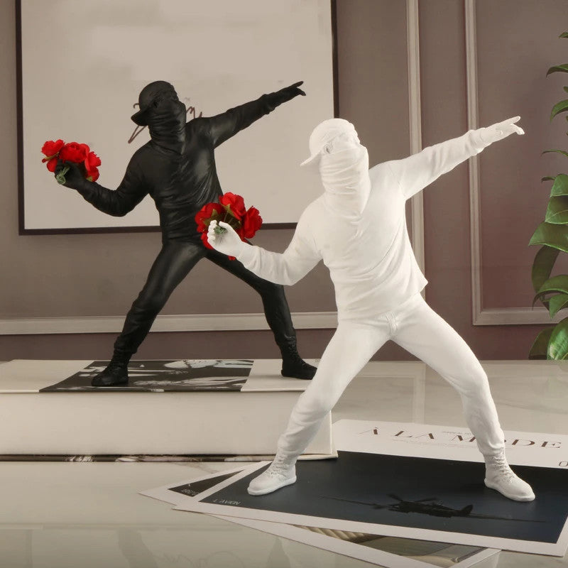 Moderne Blomsteropprører Kunstverk for Hjemmet og Kontoret
