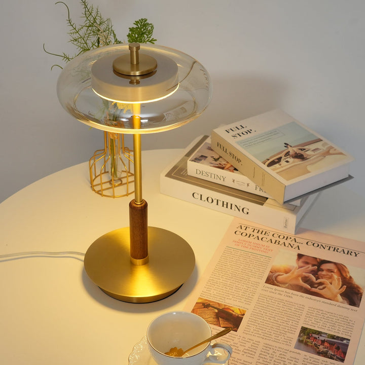 Bordlampe | Elegant Moderne Design | LED &amp; Glass