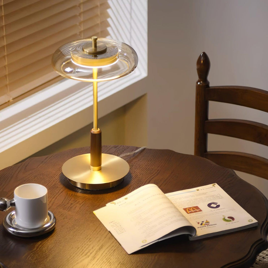 Bordlampe | Elegant Moderne Design | LED &amp; Glass