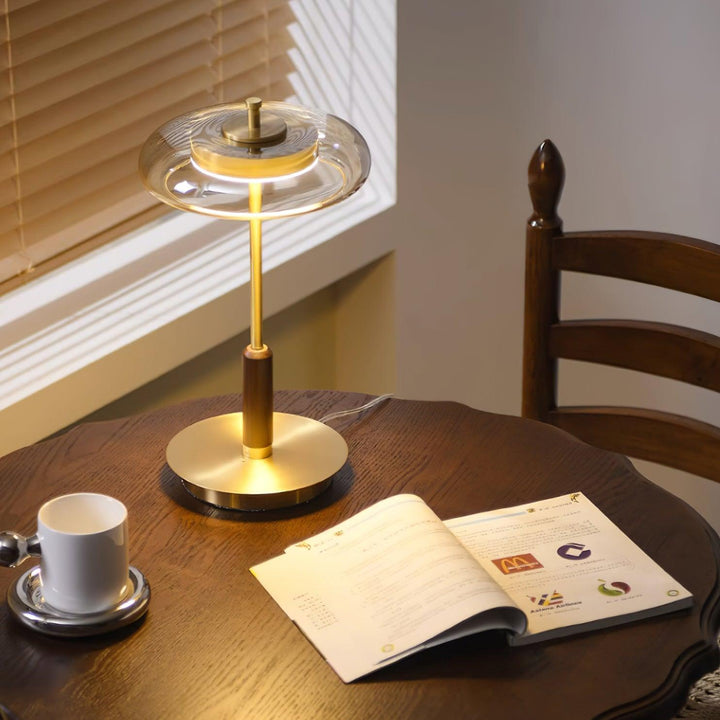 Bordlampe | Elegant Moderne Design | LED &amp; Glass