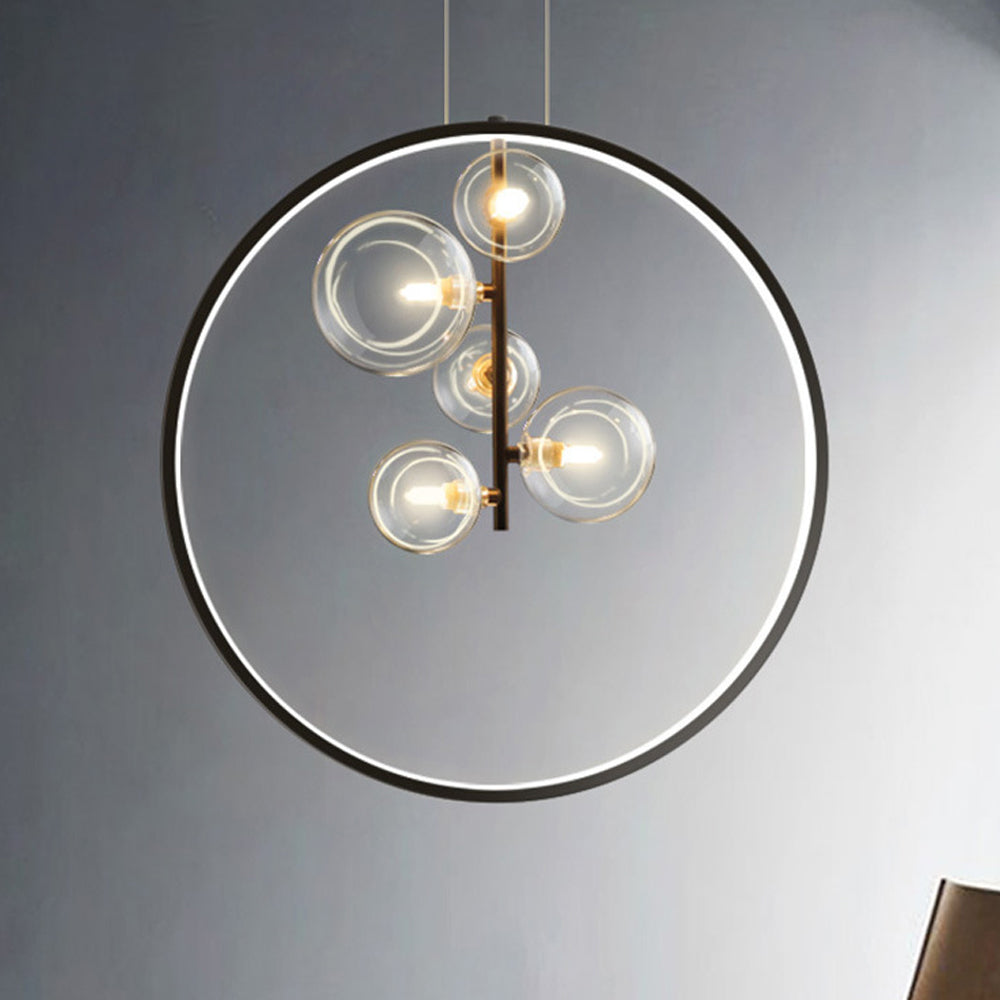 Moderne Bubble Glass Pendellampe - Industriell Eleganse