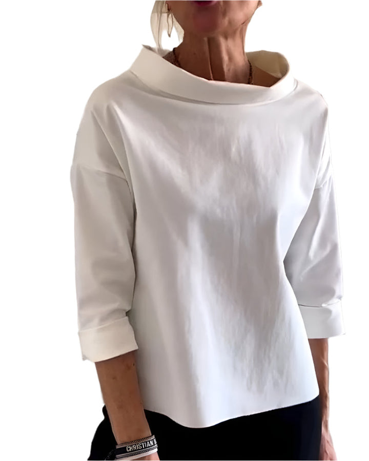 Dame Topp Moderne Høy Krage - Elegant &amp; Pustende
