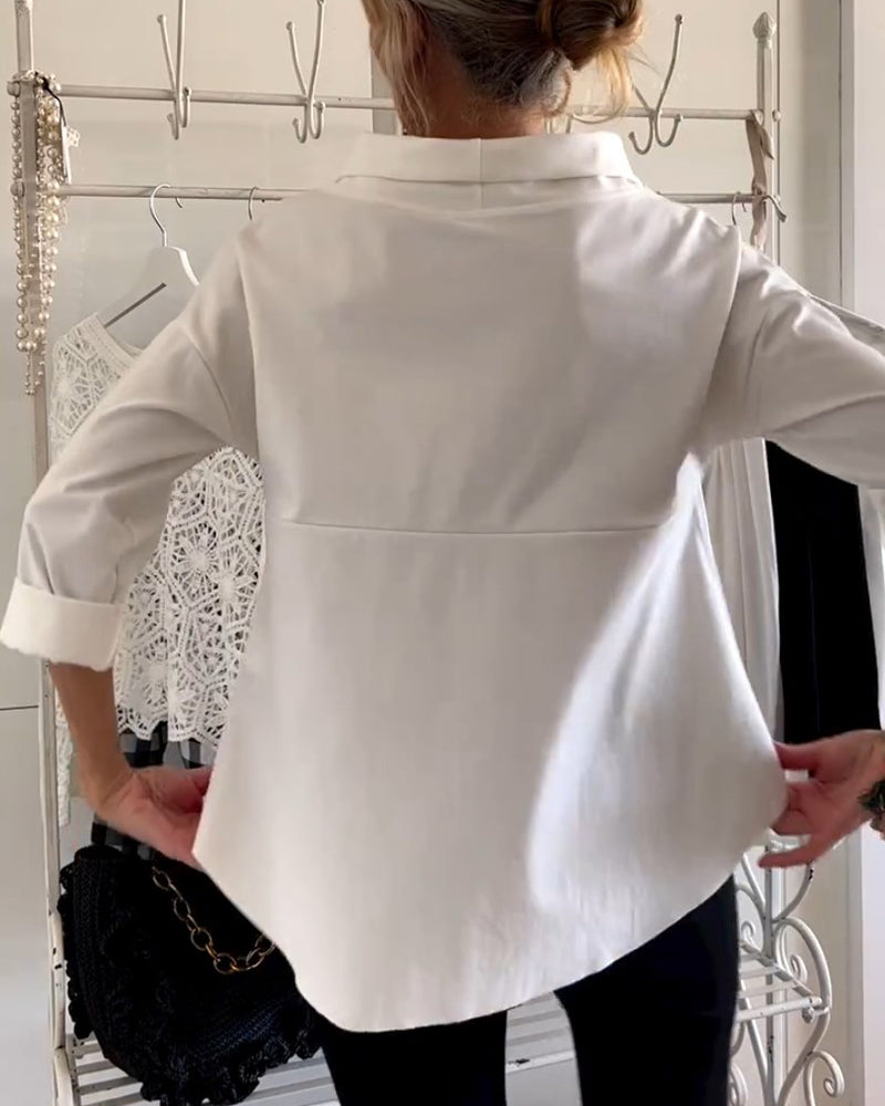 Dame Topp Moderne Høy Krage - Elegant &amp; Pustende