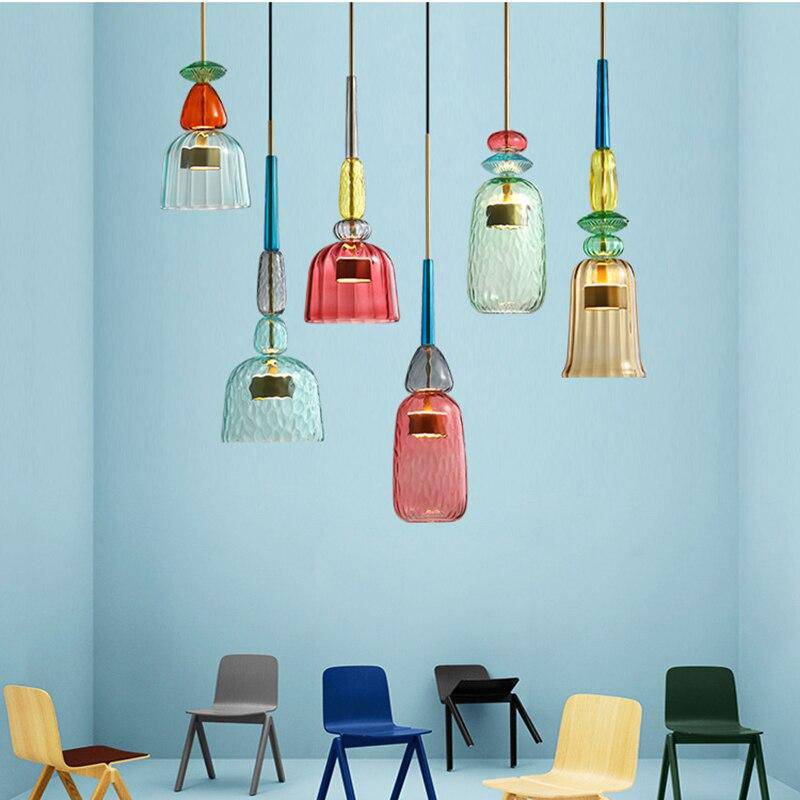 Moderne Pendellampe i Fargerikt Design