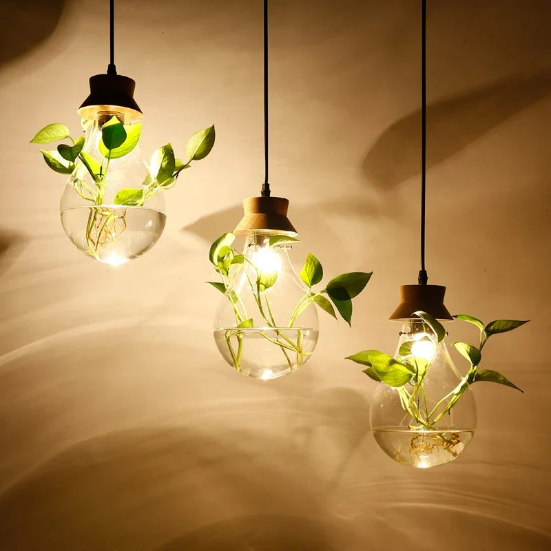 Moderne Pendellampe i Glass og Metall – Gul