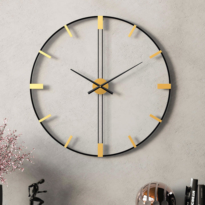 Elegant og Stille Veggklokke for Moderne Stuer – Perfekt Tidsvisning