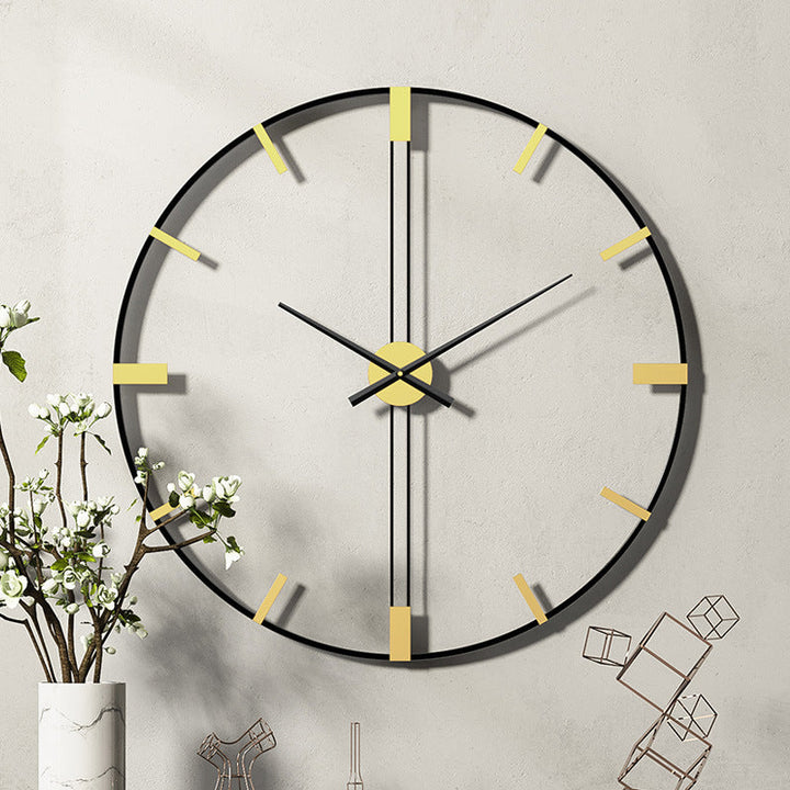 Elegant og Stille Veggklokke for Moderne Stuer – Perfekt Tidsvisning