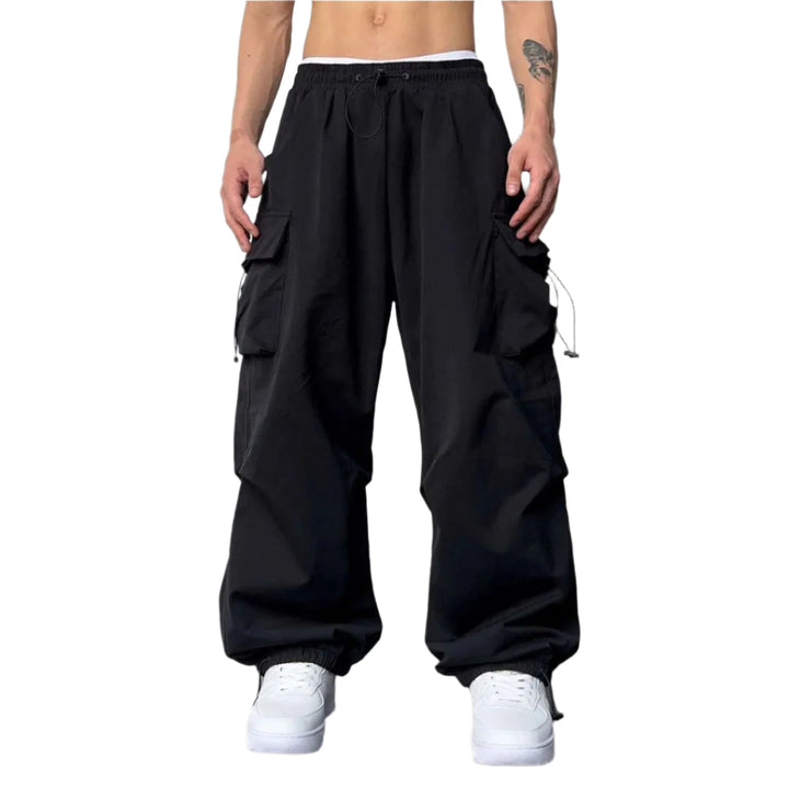 Herre Cargo Joggers med Justerbar Midje for Optimal Komfort