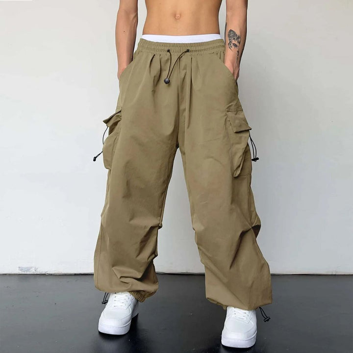 Herre Cargo Joggers med Justerbar Midje for Optimal Komfort