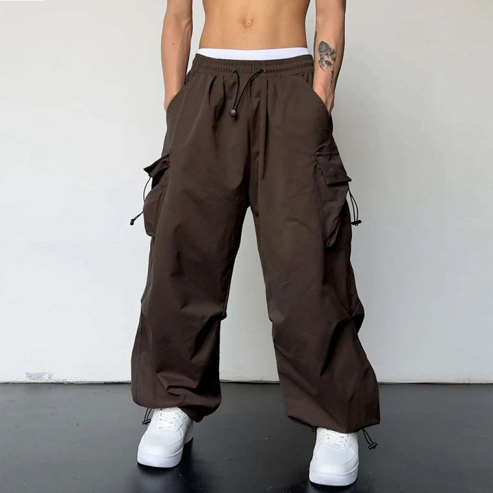 Herre Cargo Joggers med Justerbar Midje for Optimal Komfort