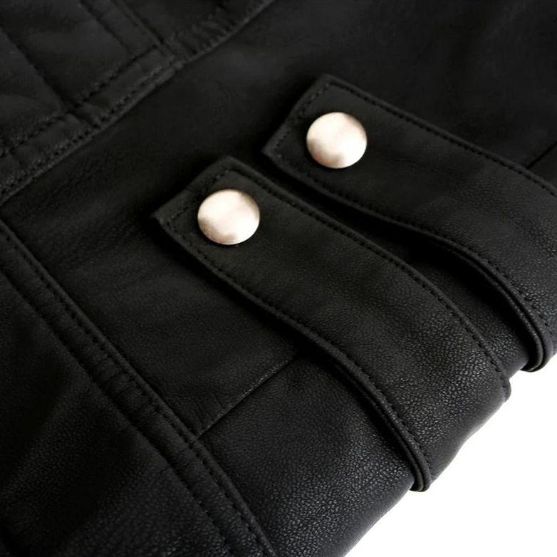 Herrejakke med Røde Detaljer – Moderne Stil