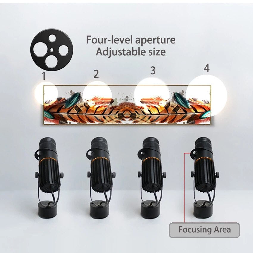 Moderne Justerbar LED-Spotlight for Innendørs Belysning