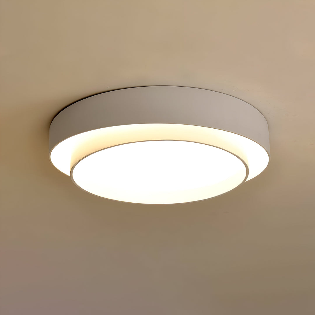 Moderne LED Taklampe med Dobbeltlags Design