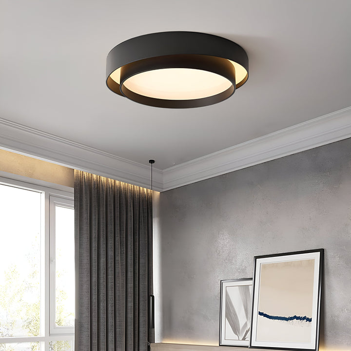 Moderne LED Taklampe med Dobbeltlags Design