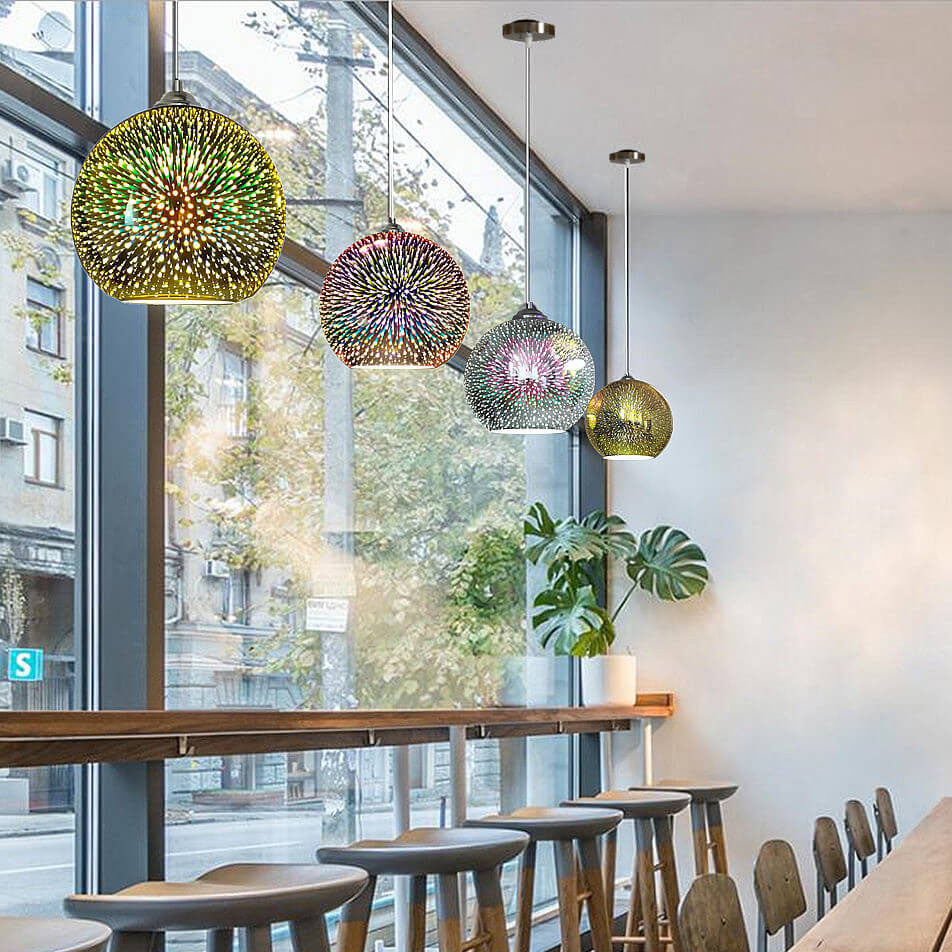 Moderne Pendellampe med Unikt 3D-Design for Hjemmet