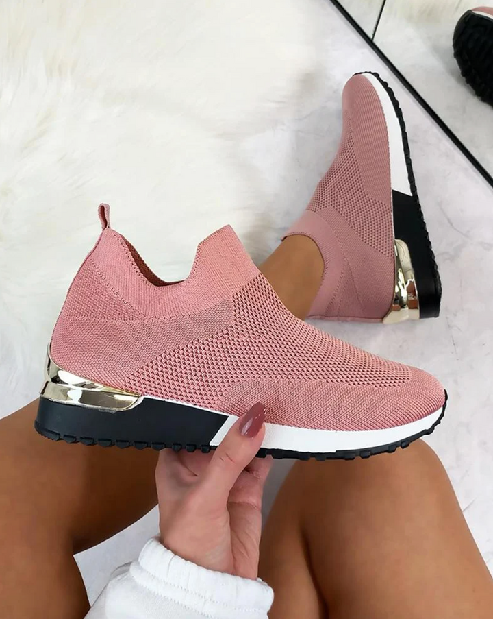 Kvinner Moderne Slip-on Joggesko – Komfort og Stil for Hverdagen