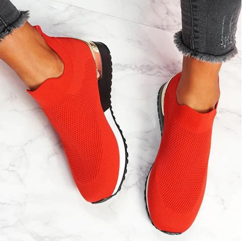 Kvinner Moderne Slip-on Joggesko – Komfort og Stil for Hverdagen