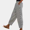 Trendy stripete sommerbukse til dame - Komfort & stil