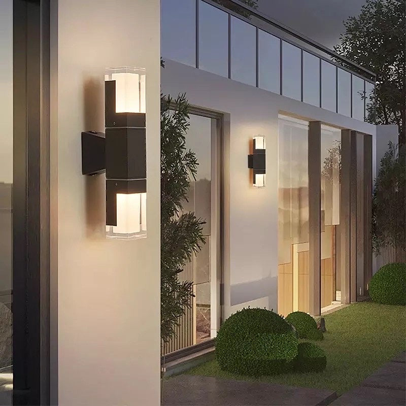 Vegglampe Ute med Bevegelsessensor Moderne Design for Inngangspartier og Hager