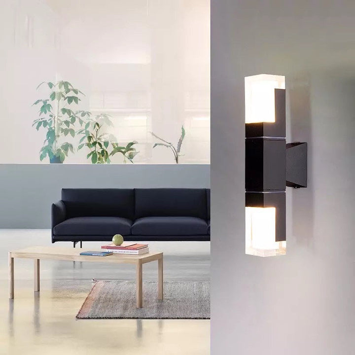 Vegglampe Ute med Bevegelsessensor Moderne Design for Inngangspartier og Hager