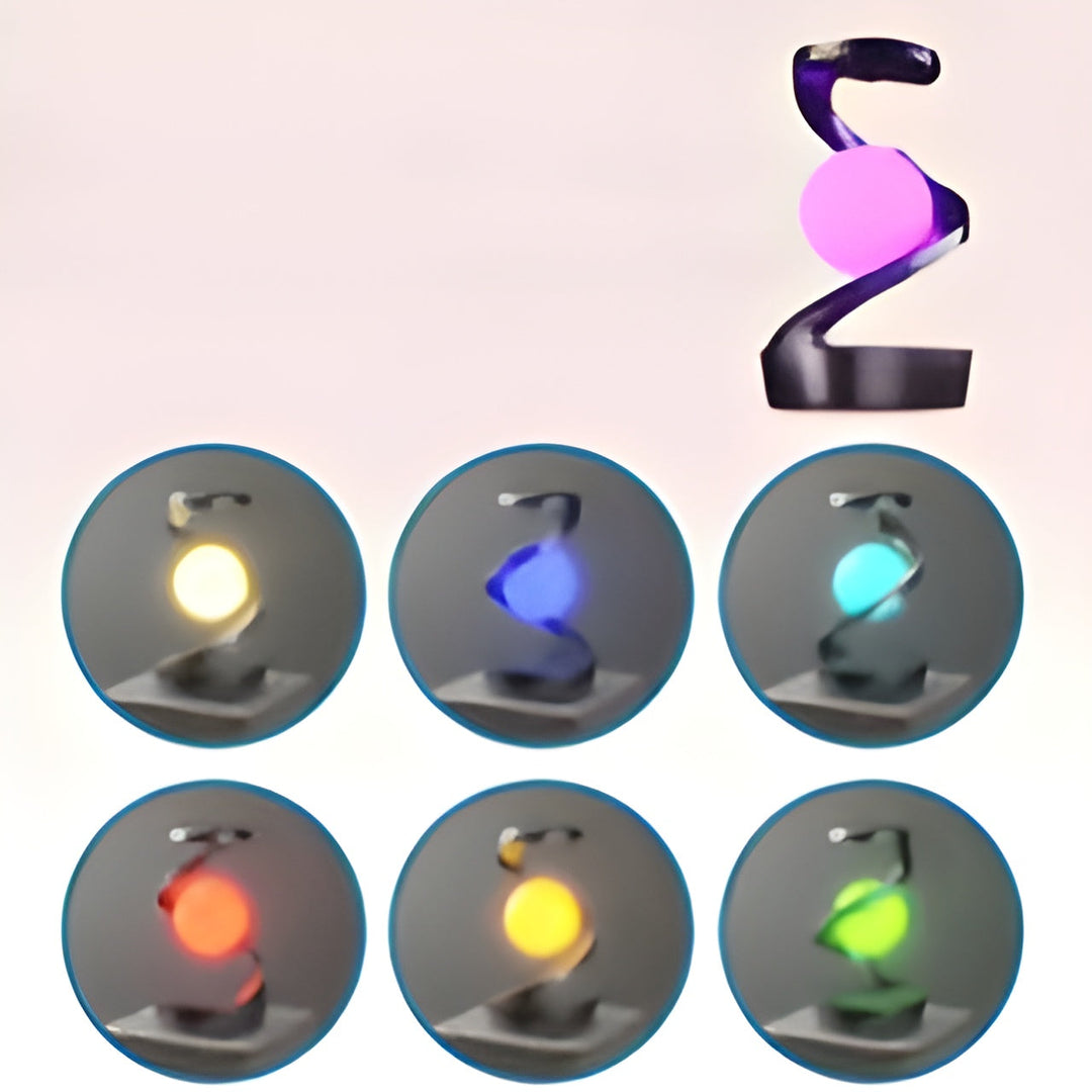 Moderne Svevende Lampe med Roterende LED og Trådløs Lading
