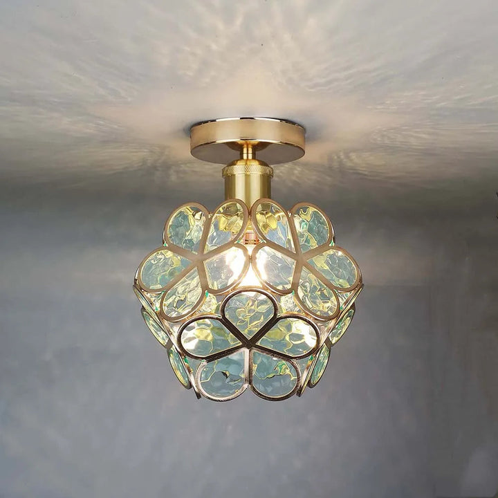 Taklampe i Blomsterdesign for Stue og Gang