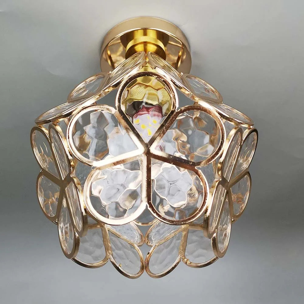 Taklampe i Blomsterdesign for Stue og Gang