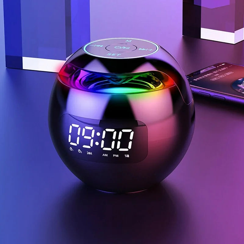 Multifunksjonell Vekkerklokke med Bluetooth Høyttaler
