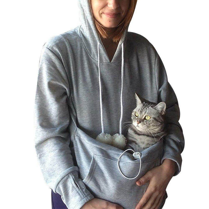 Katte Hettegenser med Kattelomme – Myk og Koselig Komfort