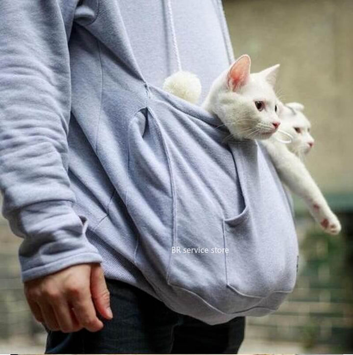Katte Hettegenser med Kattelomme – Myk og Koselig Komfort
