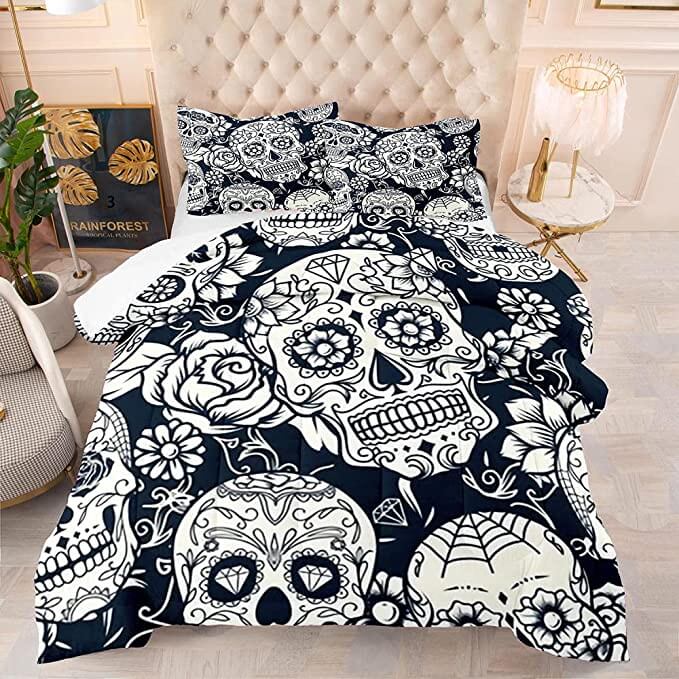Unisex Skull Sengetøy – Unik Komfort for Sovetid