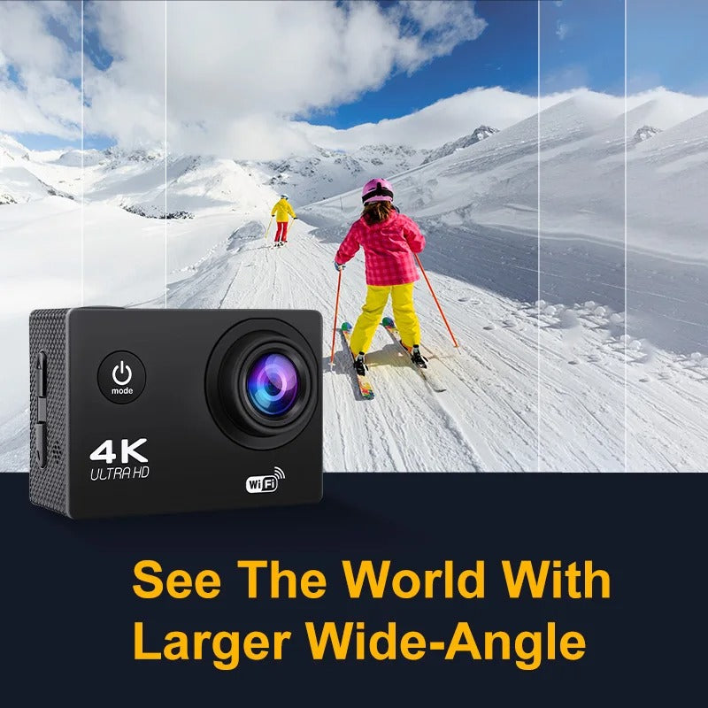 Ultra HD Sport Pro Kamera - 4K, WiFi-aktivert, Vanntett